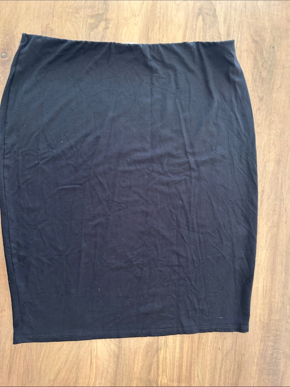 Classic Black Knit Pencil Skirt - Women's
